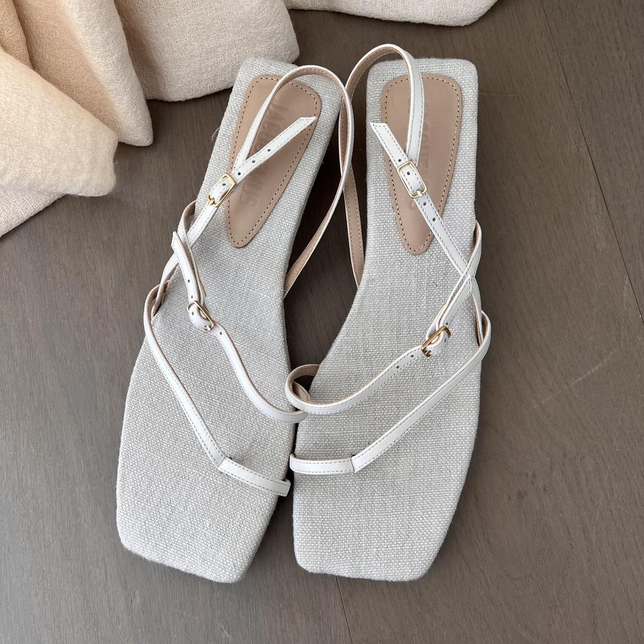 Jacquemus cheap white sandals