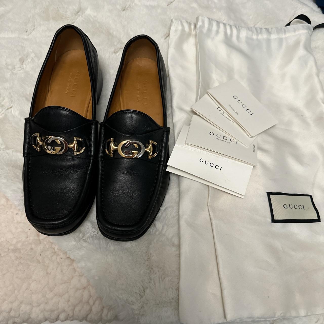 mens black gucci loafers