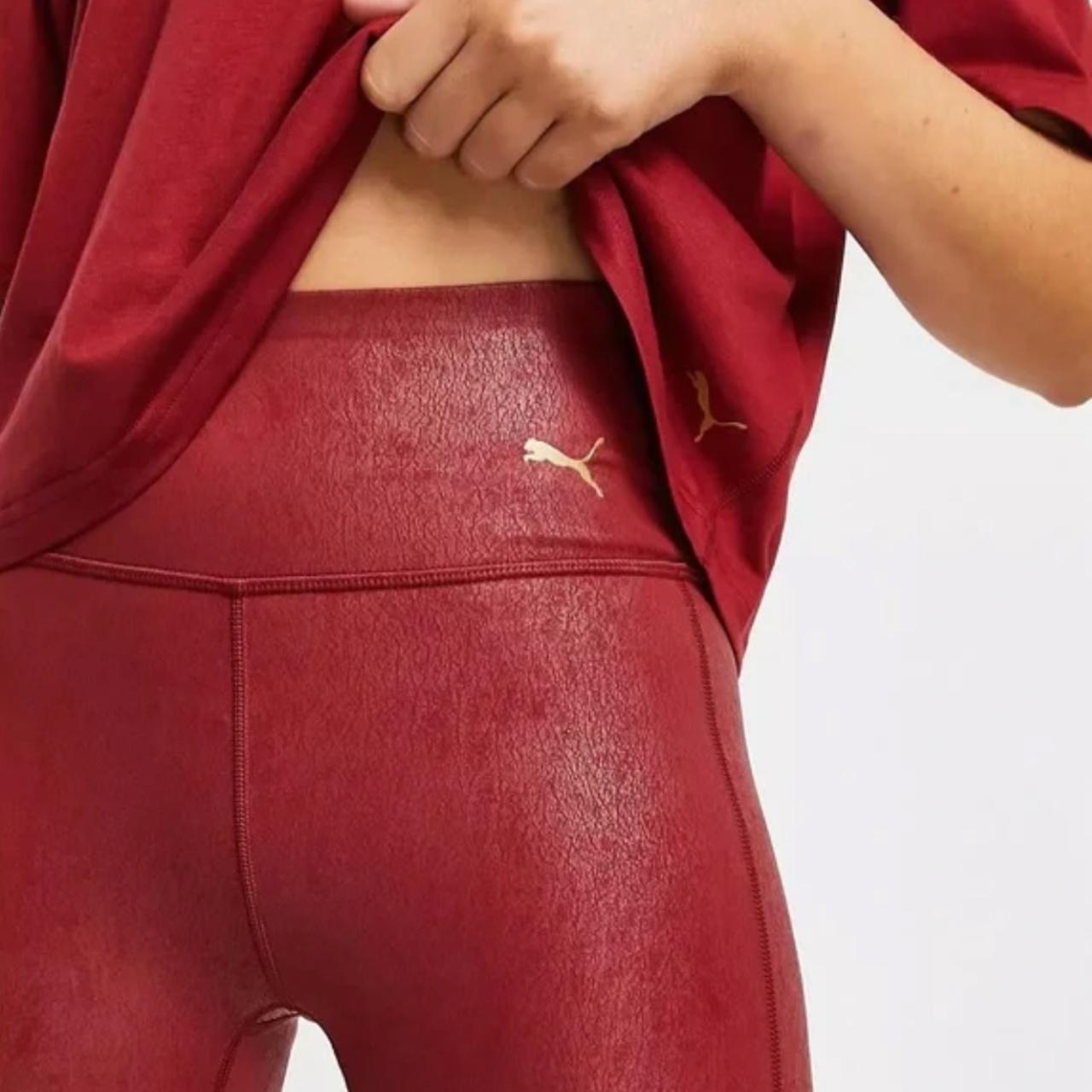 Puma red outlet leggings