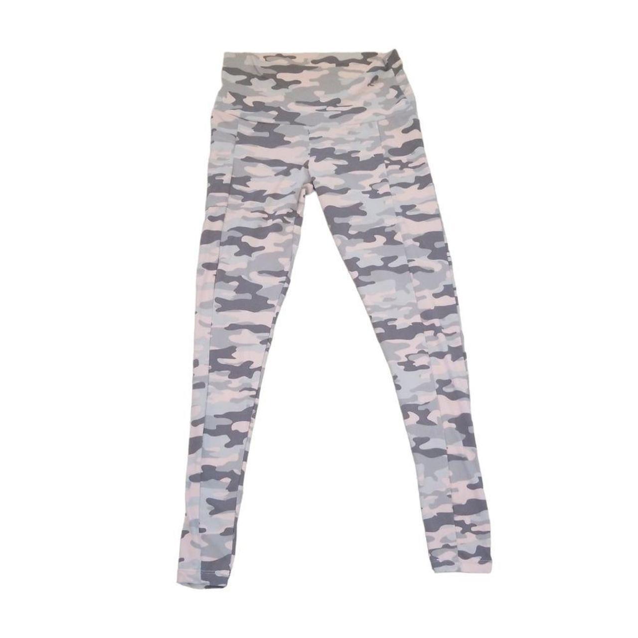 Pink camo leggings. Womens size small. So cute and - Depop