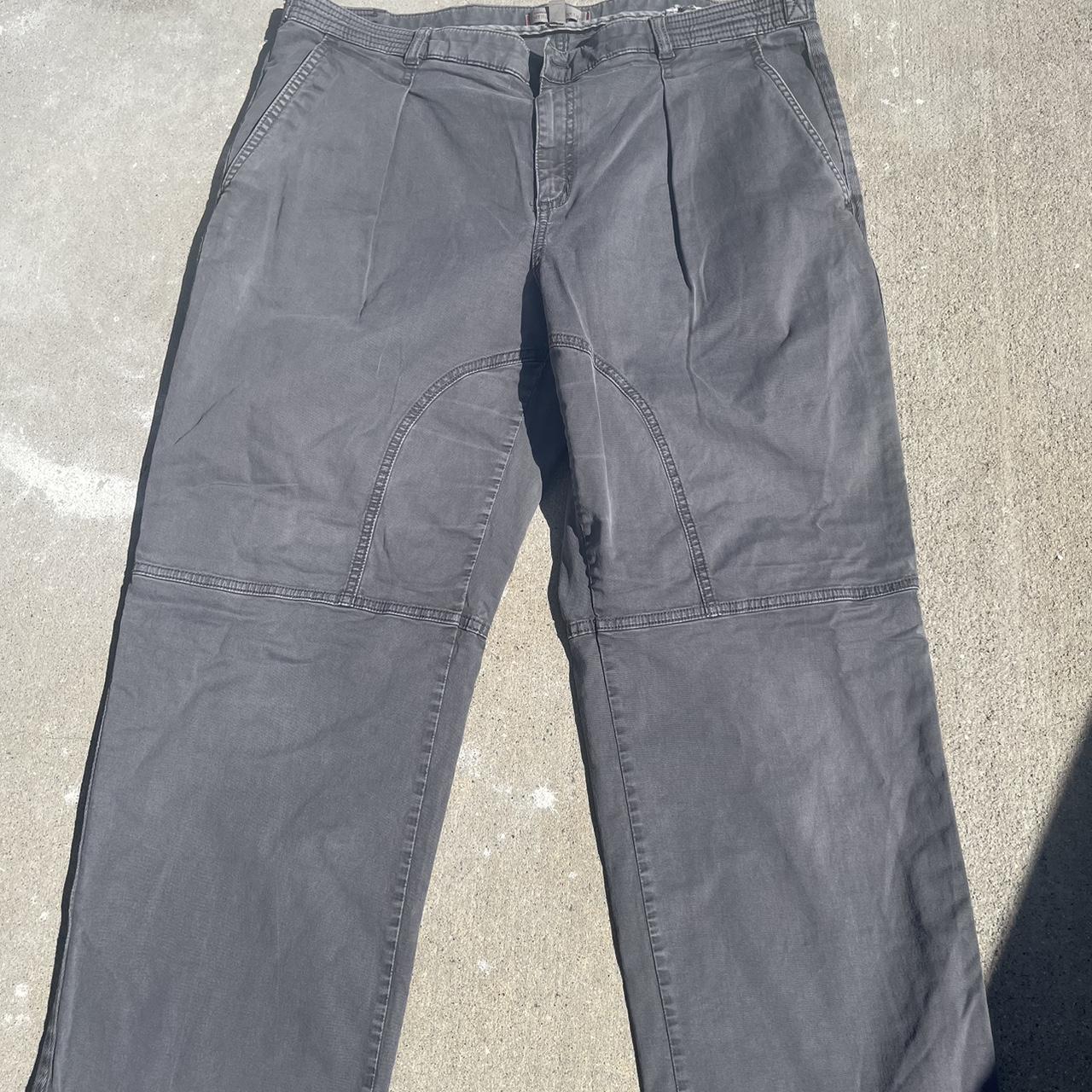 Vintage Grey Cargo workwear utility pants Size 14... - Depop