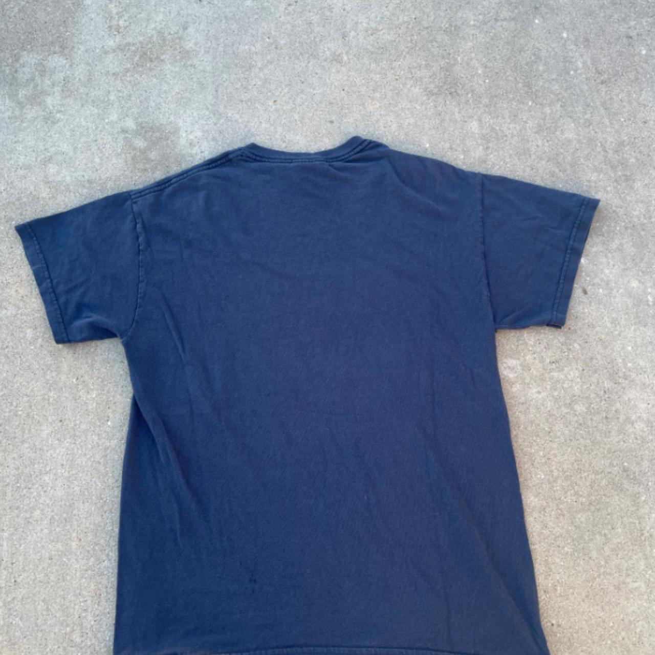 Mens Vintage Medium Navy blue Graphic tee #Preloved... - Depop