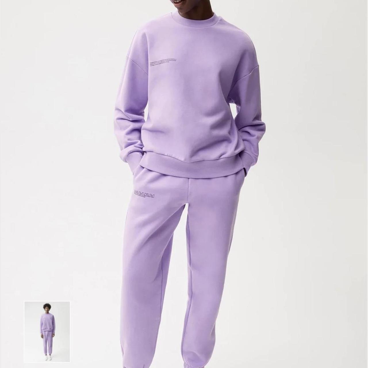 Purple pangaia sweatsuit/ sweatpants/
