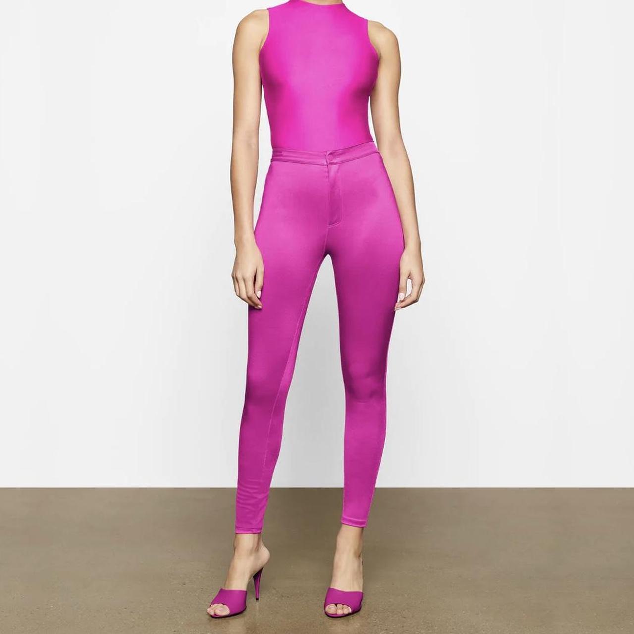 SKIMS, Pants & Jumpsuits, Skims Latex Legging In Neon Blush New