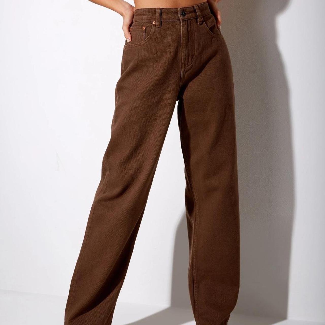 Motel Women's Brown Jeans | Depop
