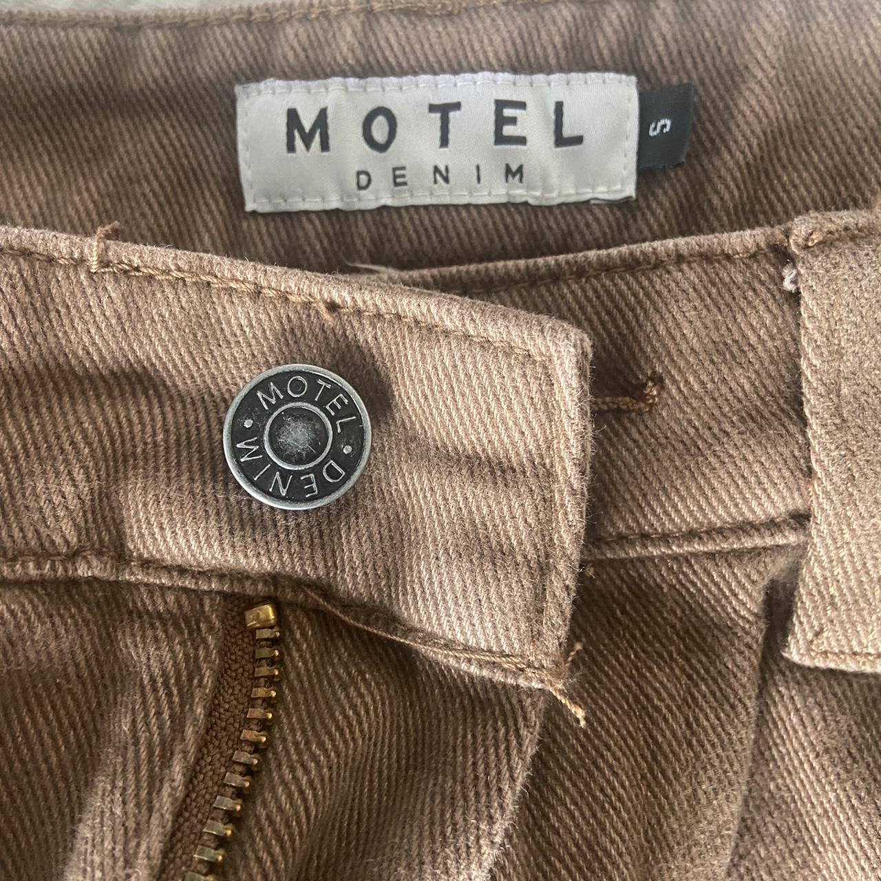 Motel Women's Brown Jeans Depop