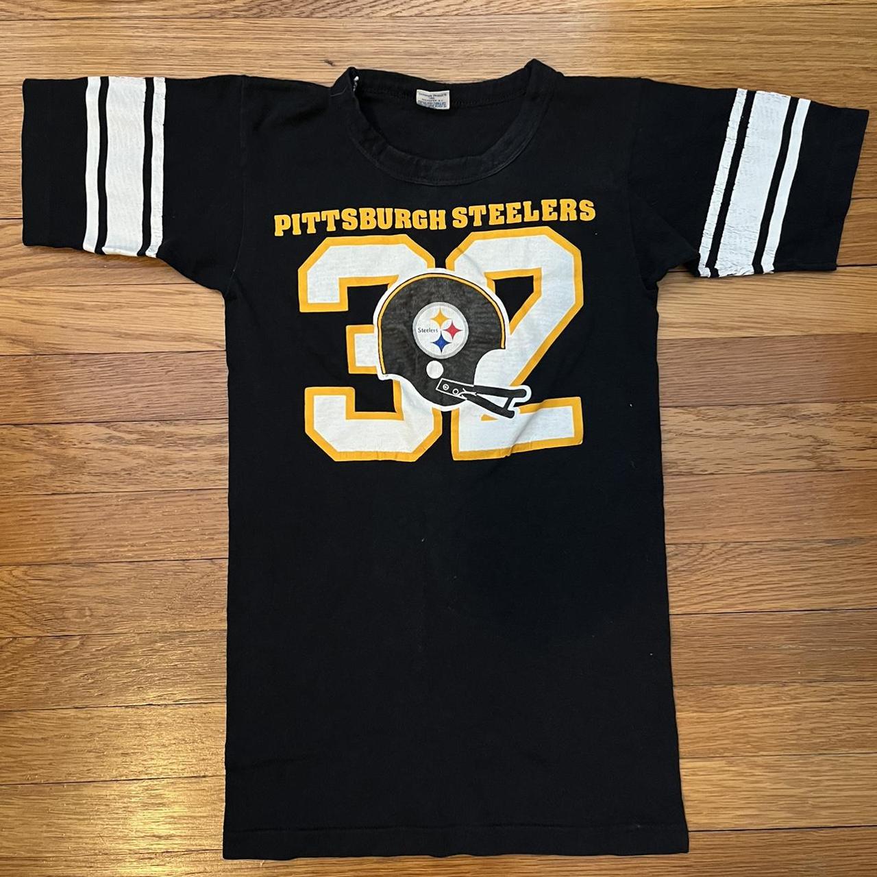 Vintage Pittsburgh Steelers Champion Blue Bar T-Shirt