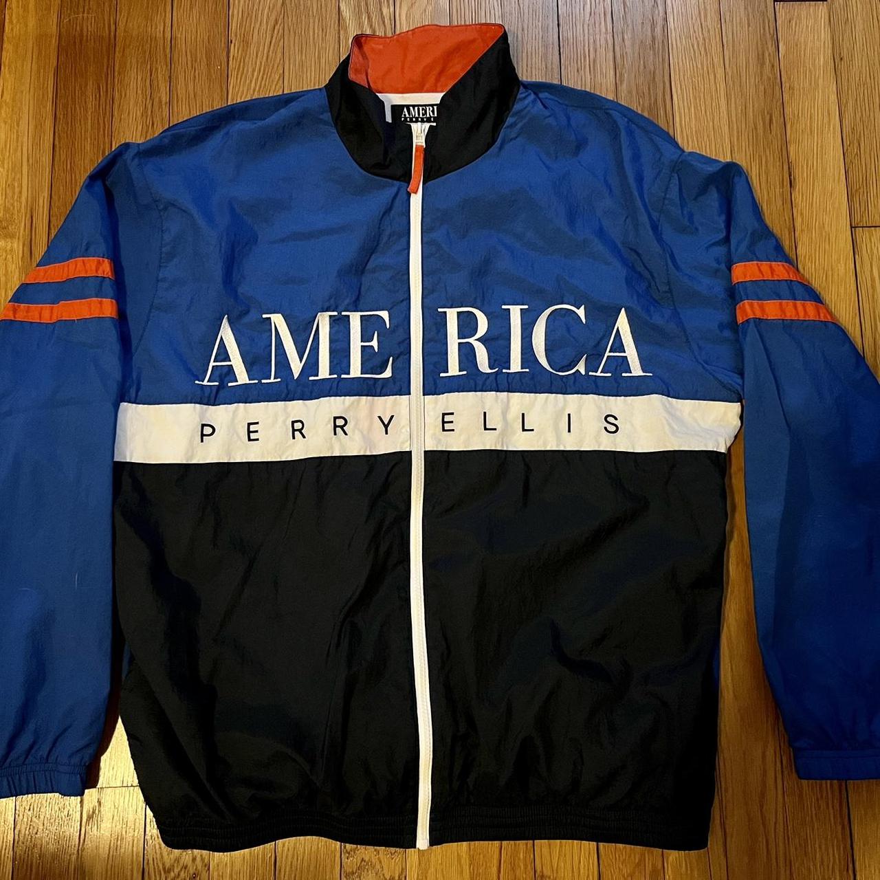 Perry ellis track on sale jacket