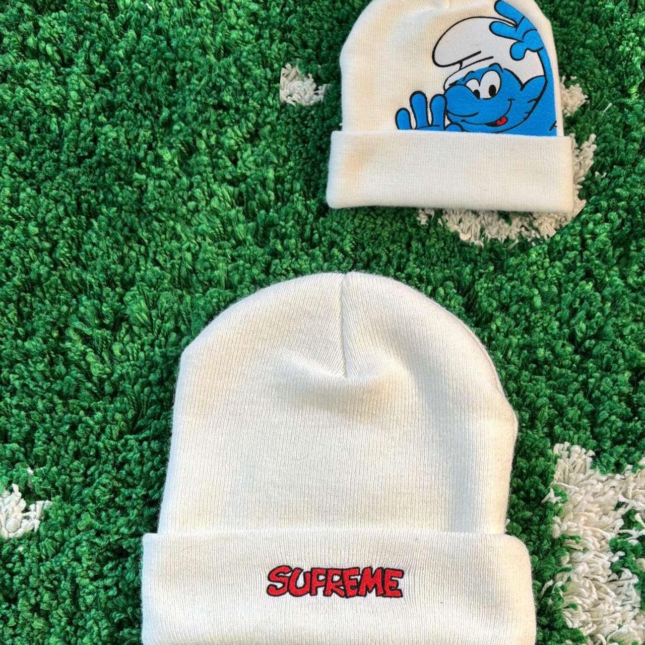 Supreme Smurf beanie white One size Brand new 100% | Depop