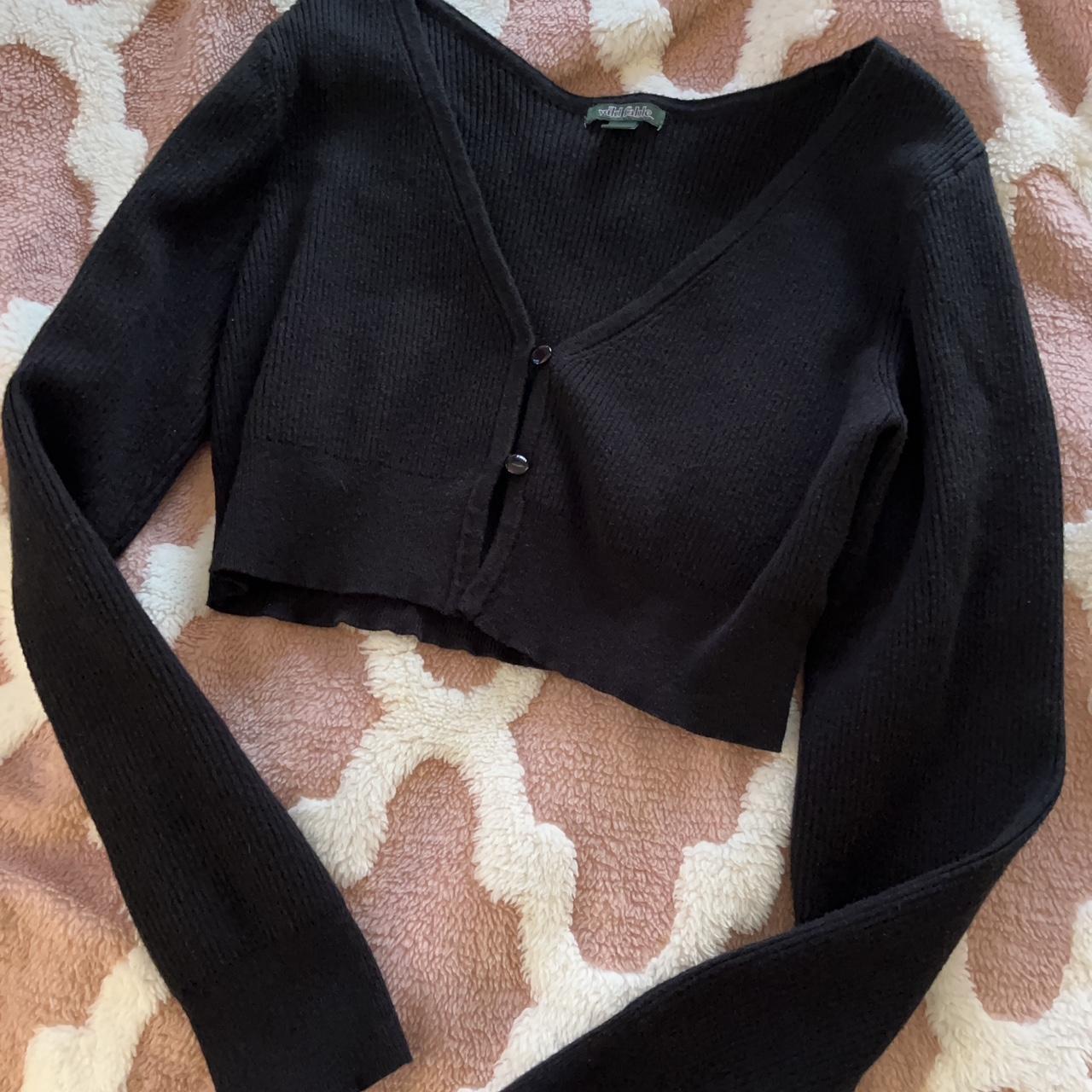 Wild Fable Women S Black Crop Top Depop