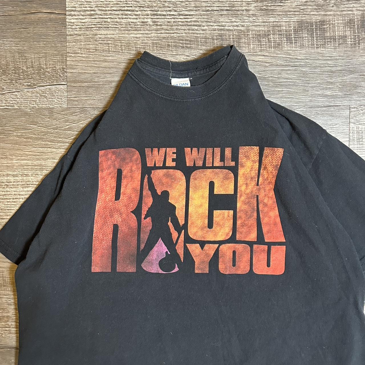Vintage band tee shirt “we will rock you” size xl... Depop
