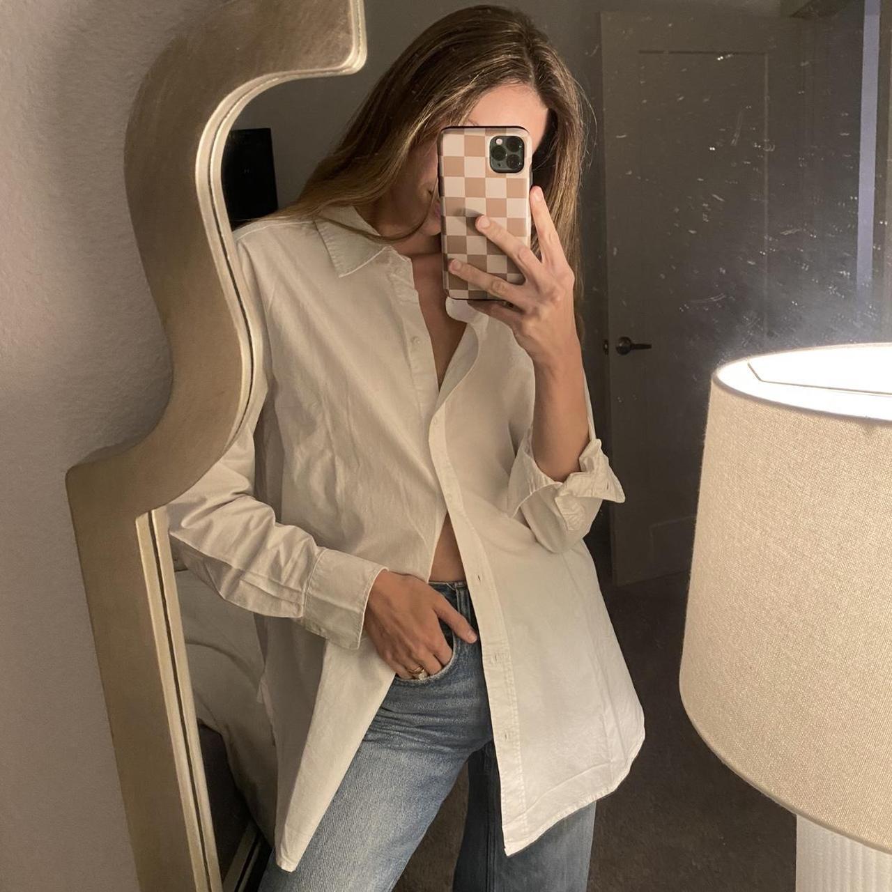 H&M Women's White Shirt | Depop