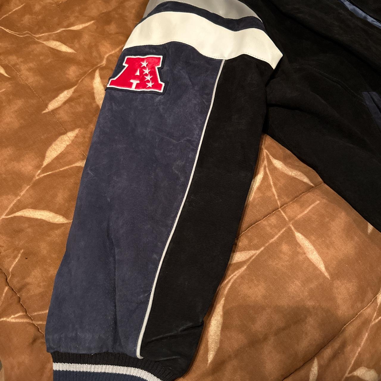 New England Patriots Biker Jacket Tagged as - Depop