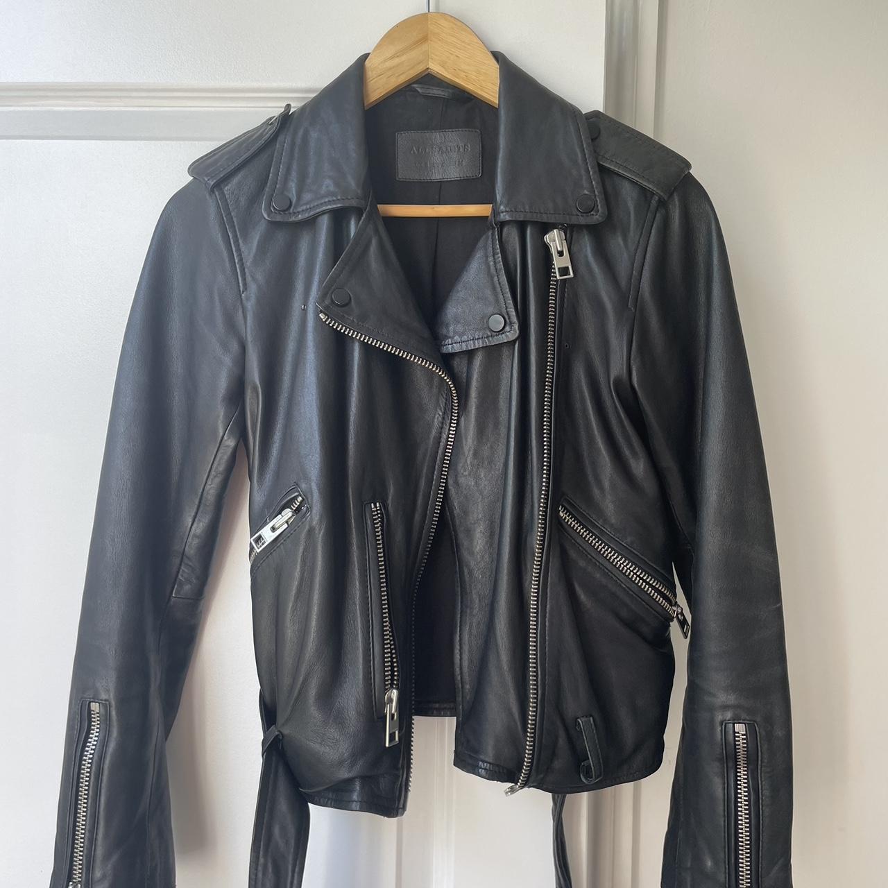 Genuine Leather All Saints Jacket Bought around 9... - Depop