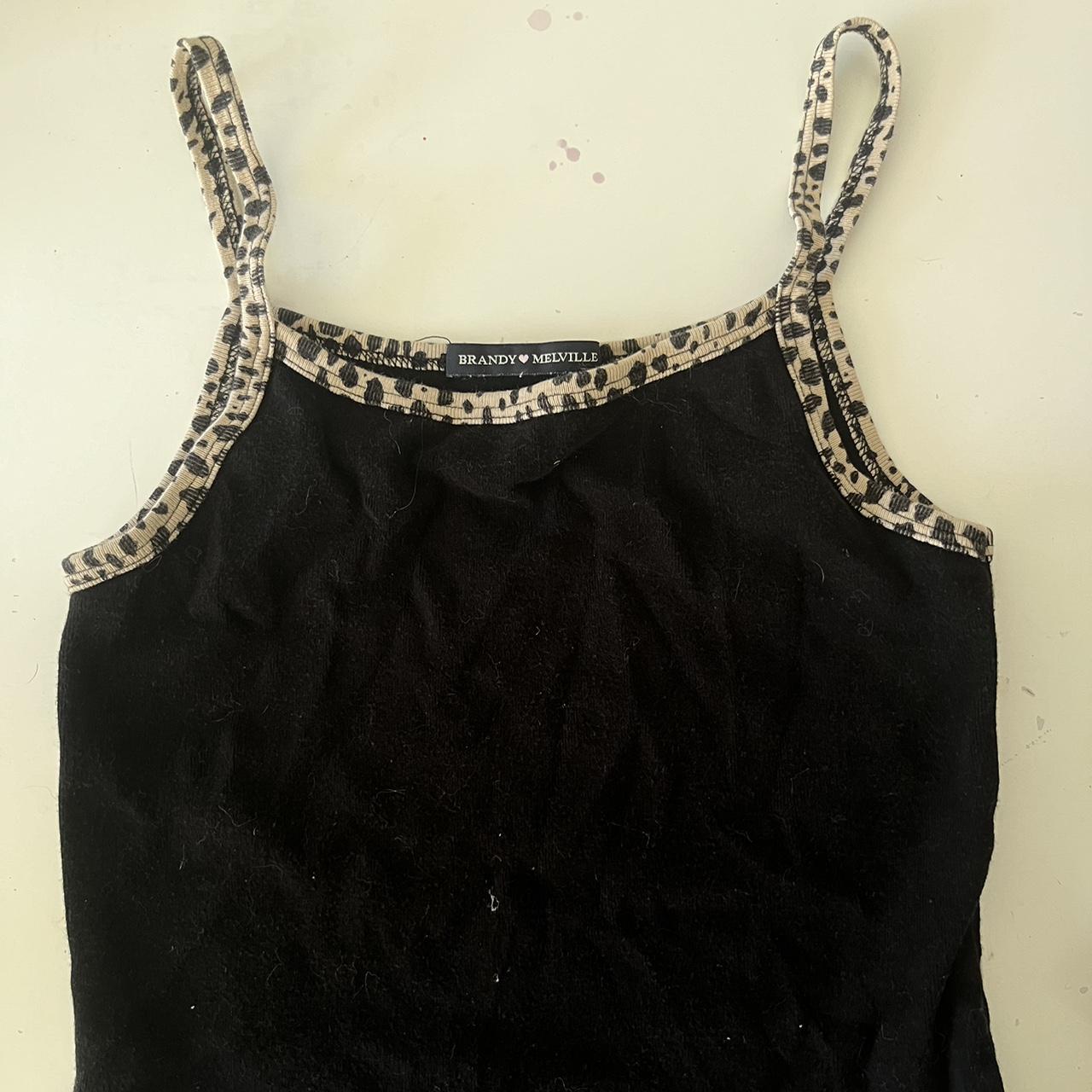 Brandy Melville Jacqueline White Flowy Spaghetti Strap Tank Top