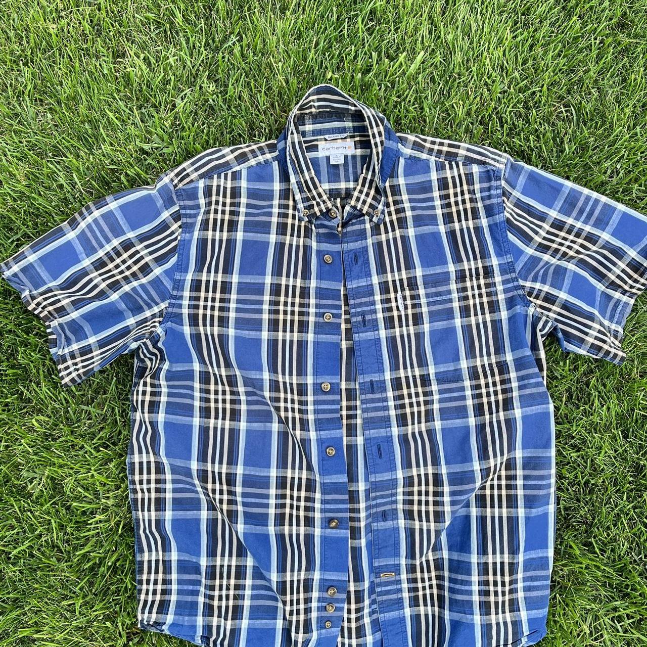 Carhartt button up shirt men’s size large. Dm for... Depop