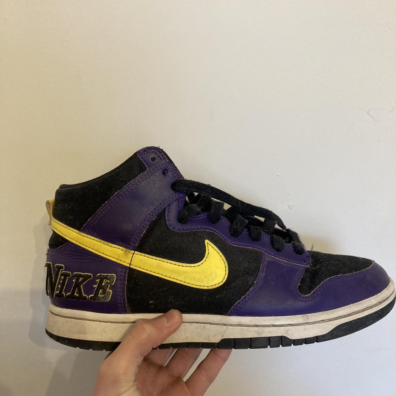 nike dunk lakers emb