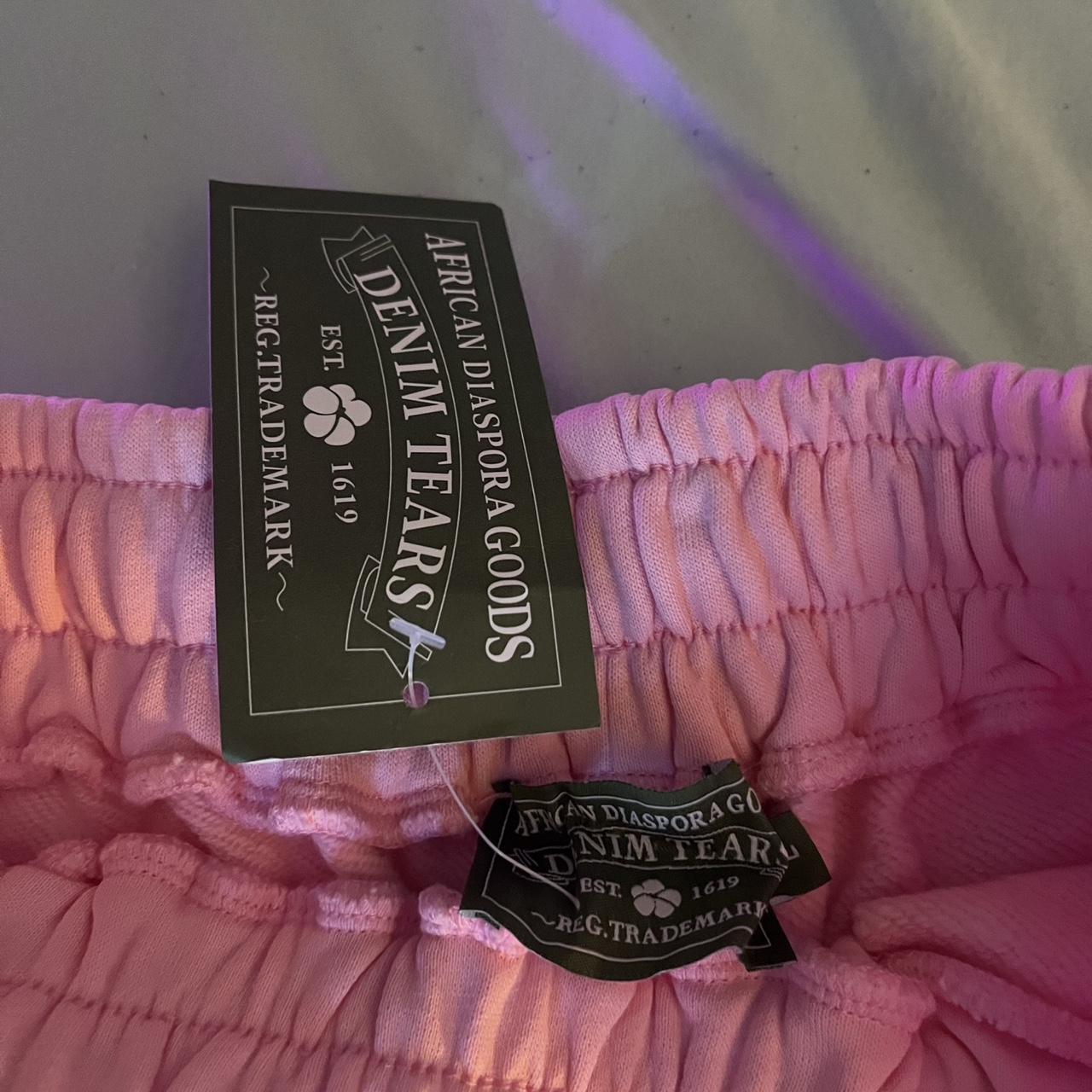 Pink denim tears shorts size large unworn / brand | Depop