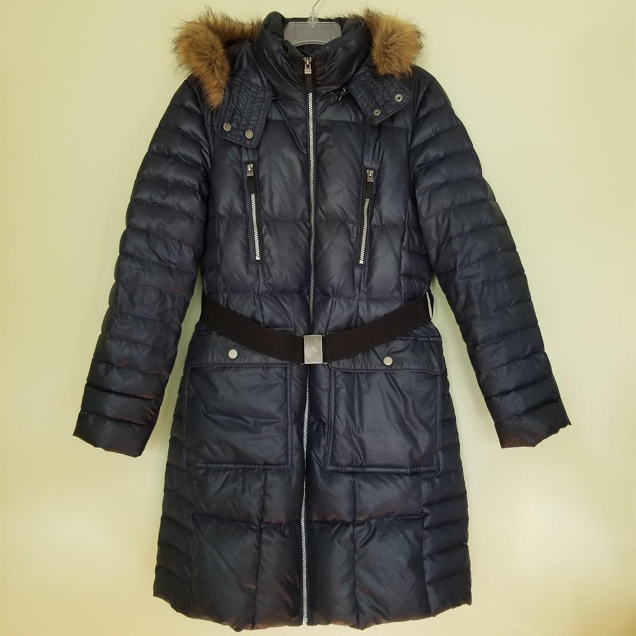 MARC NEW YORK (Andrew Marc) Navy Winter Puffer Coat... - Depop