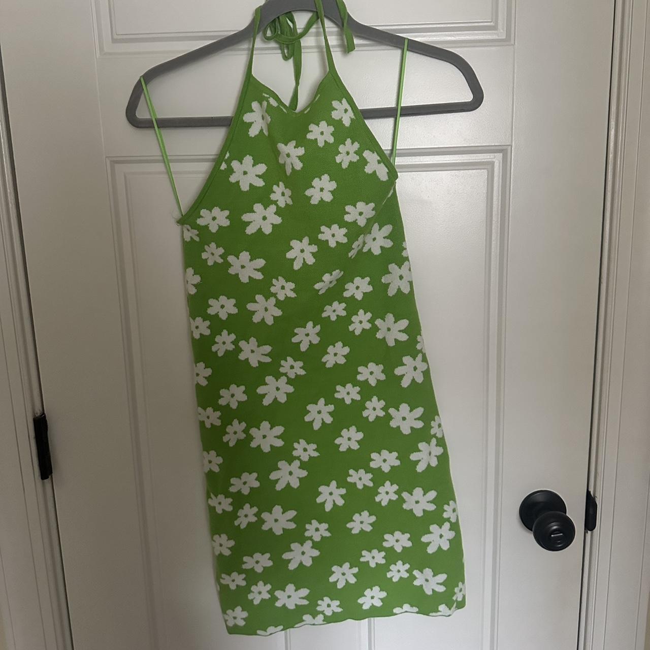 PacSun cotton knit tube dress flower pattern, size xs!! Depop