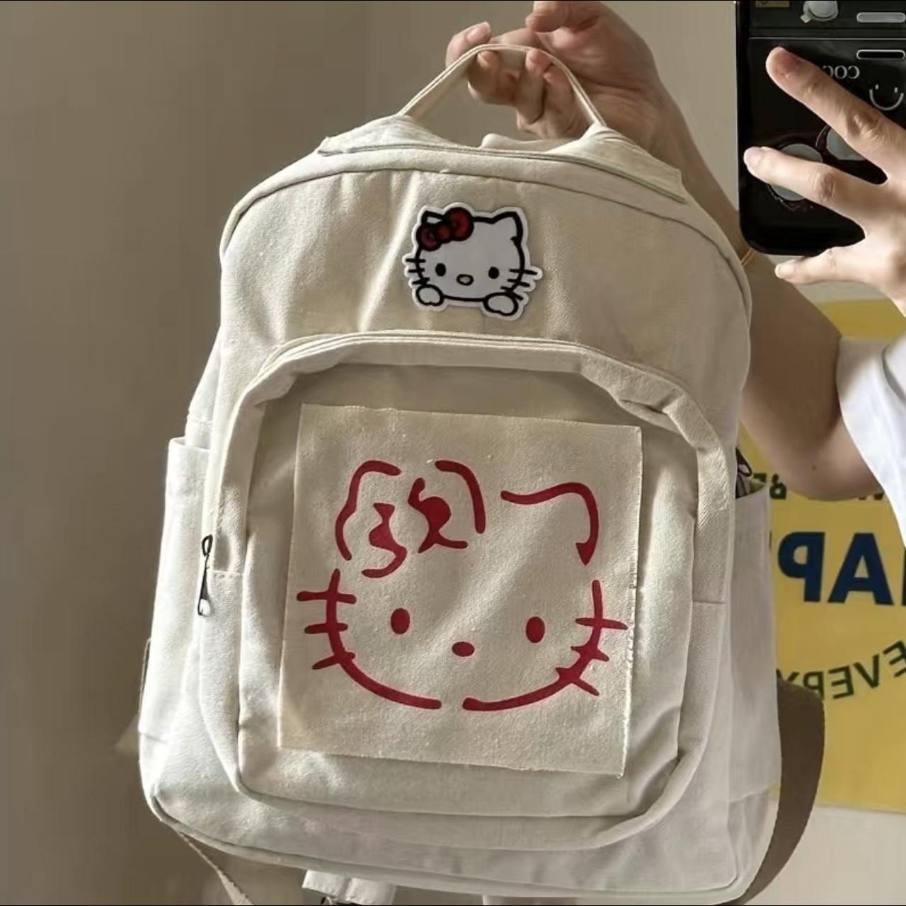 Hello Kitty Women's Cream Bag | Depop