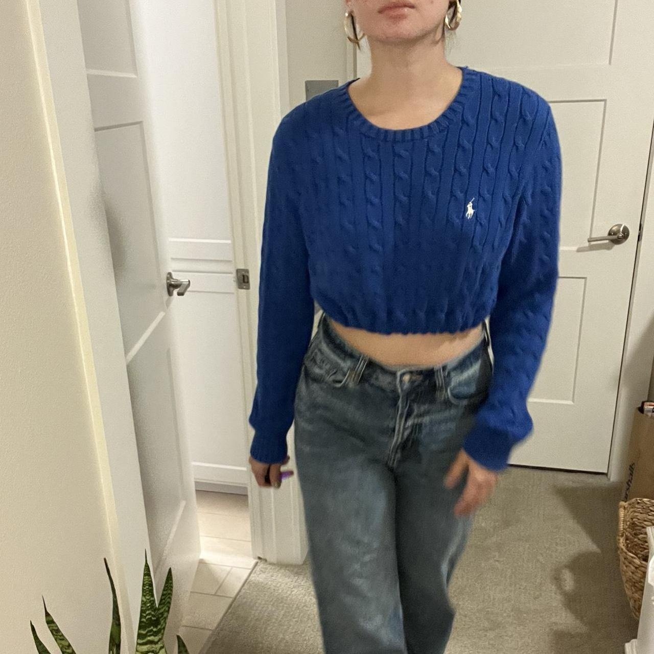 Polo ralph lauren crop top online sweater