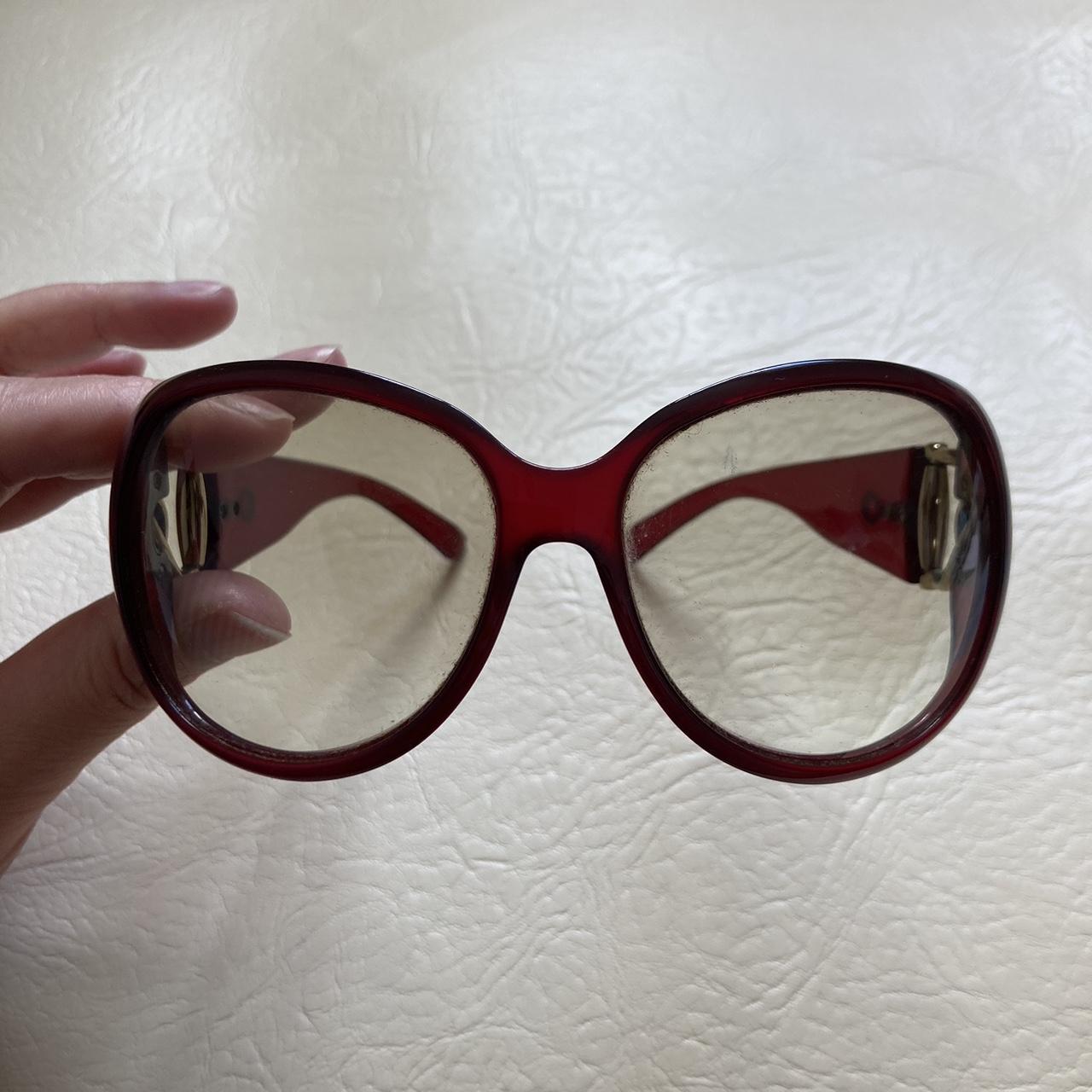 gucci red glitter sunglasses