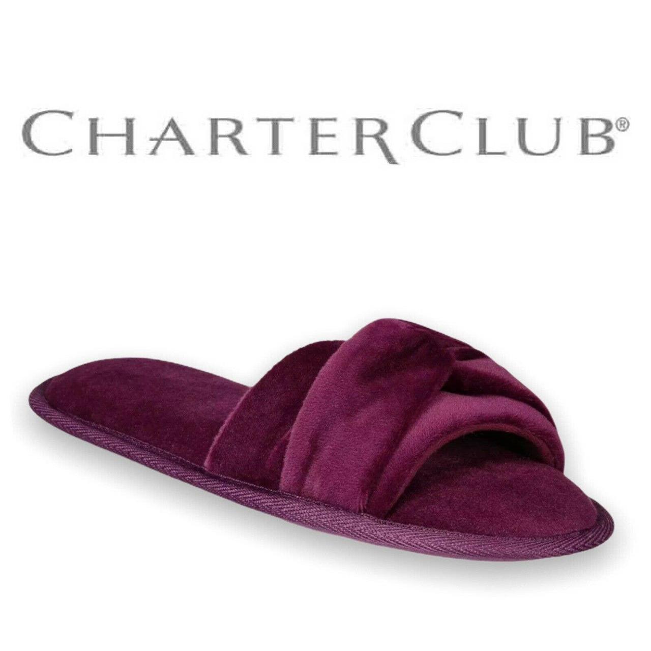 Charter Club Women's Purple Slippers