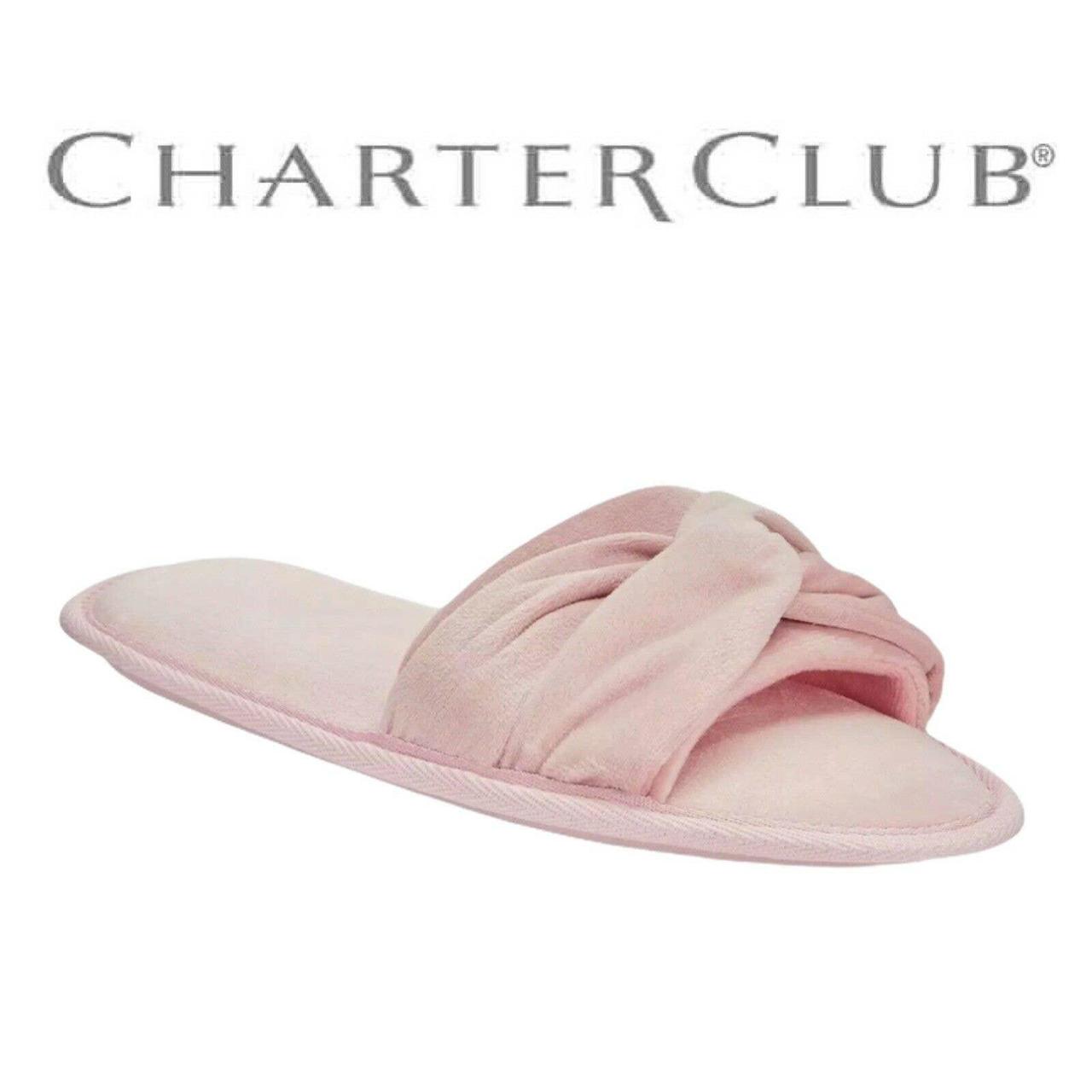 Charter Club Women's Pink Slippers (4)