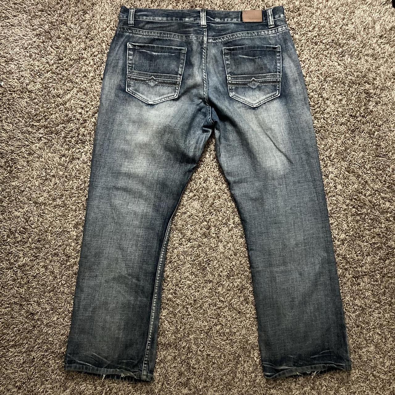 Flypaper jeans size 38/32 vintage faded affliction... - Depop
