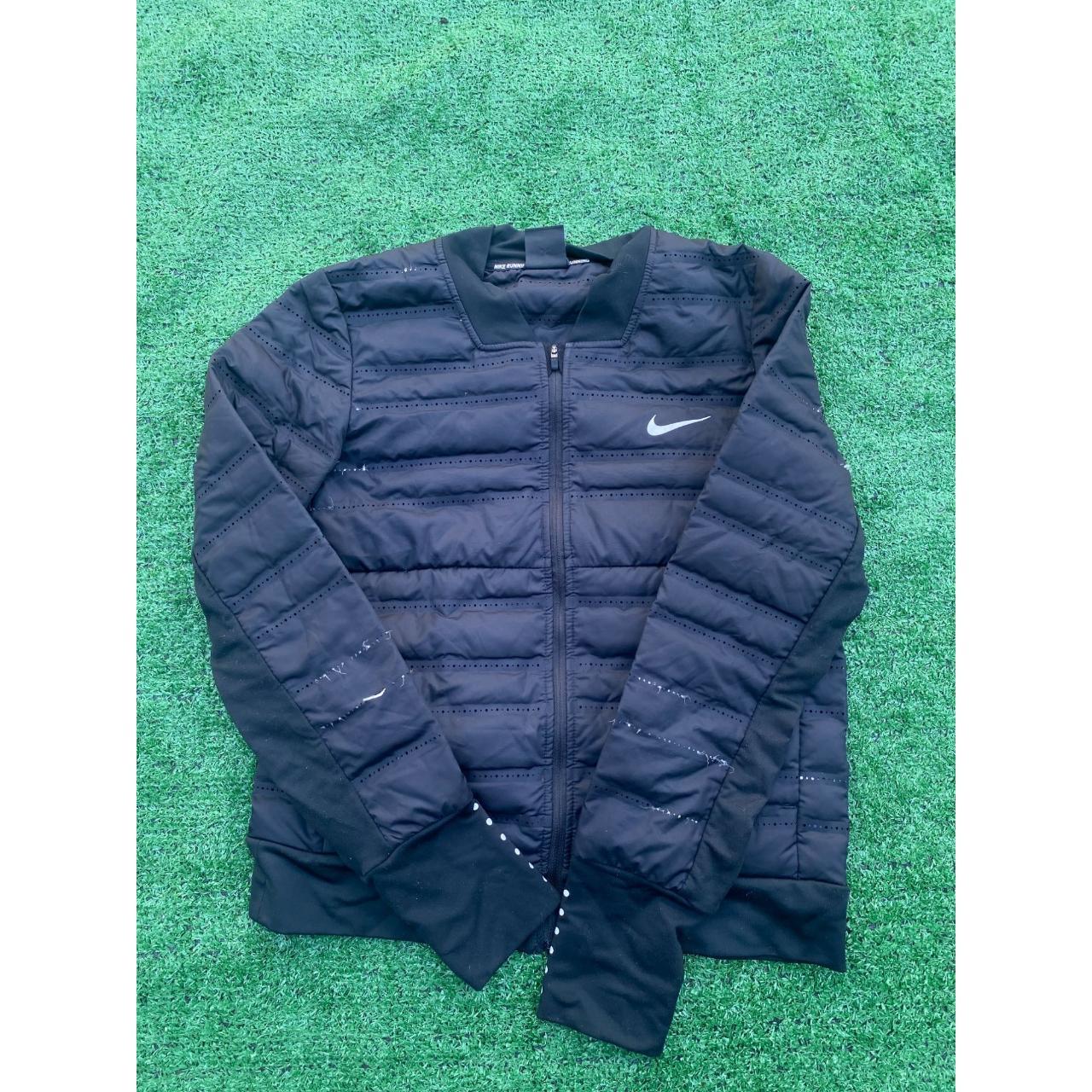 Nike Aeroloft Black Jacket Women s Running Down Fill Depop