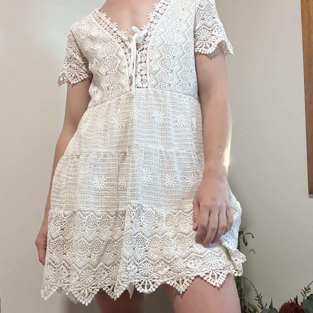 Dotti white hot sale lace dress