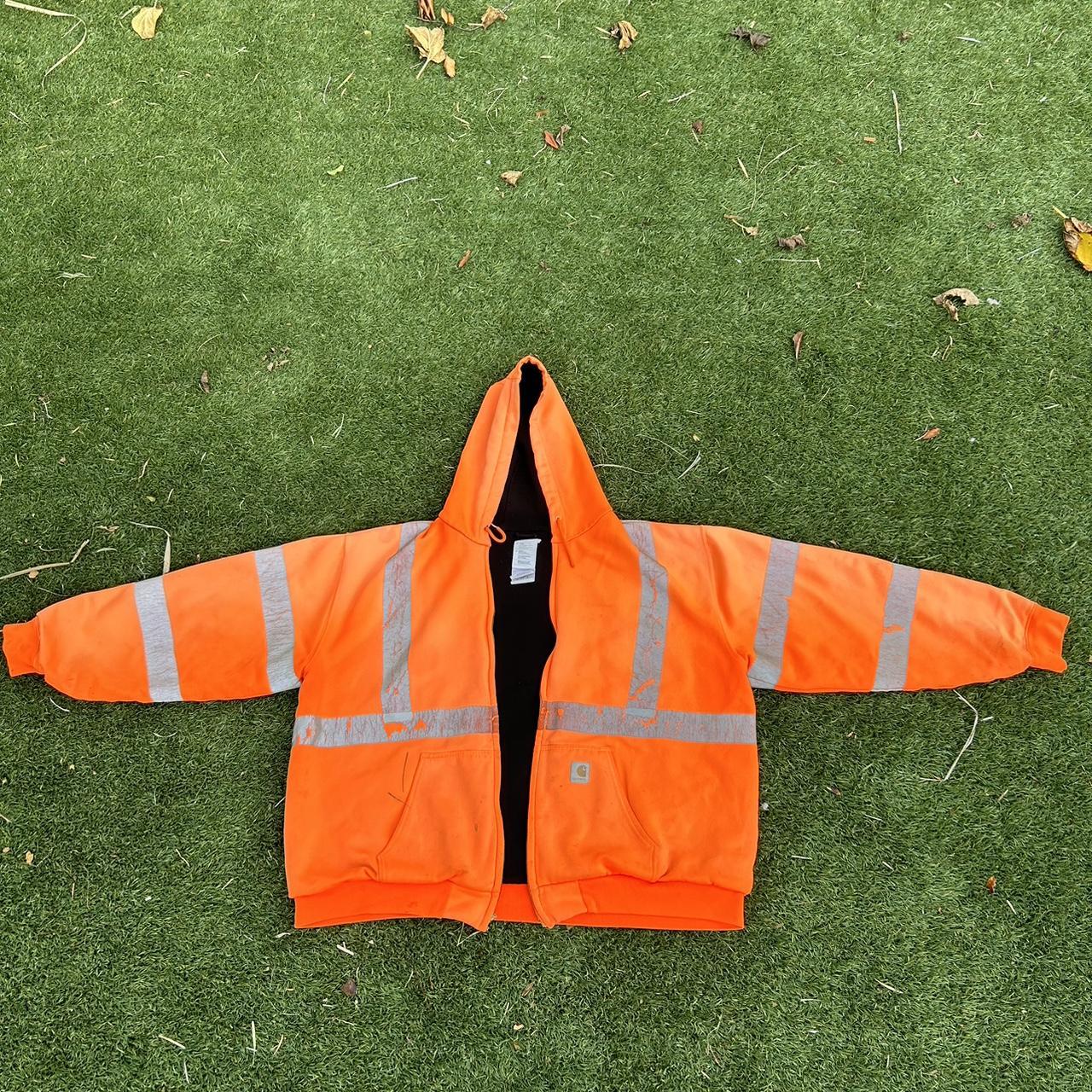 Carhartt safety sales orange hoodie