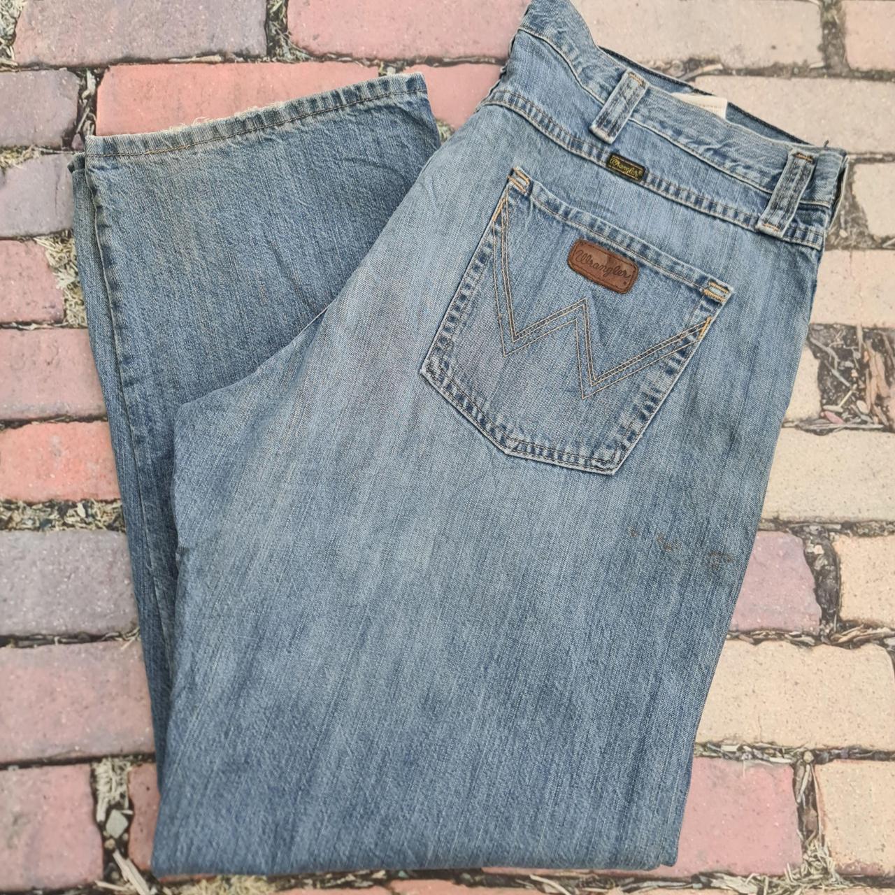 Wrangler Men's Retro Jeans W42 L34 Straight Leg... Depop