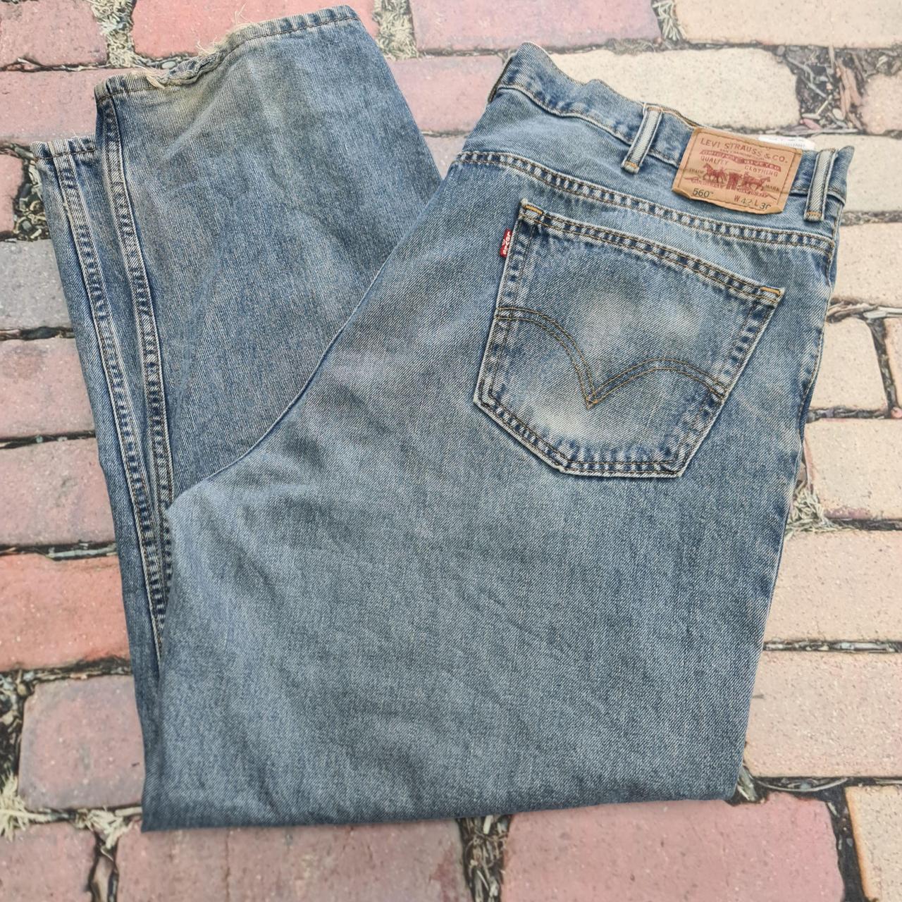 Levi's 560 Vintage Men's Jeans W42 L30 blue Good... - Depop