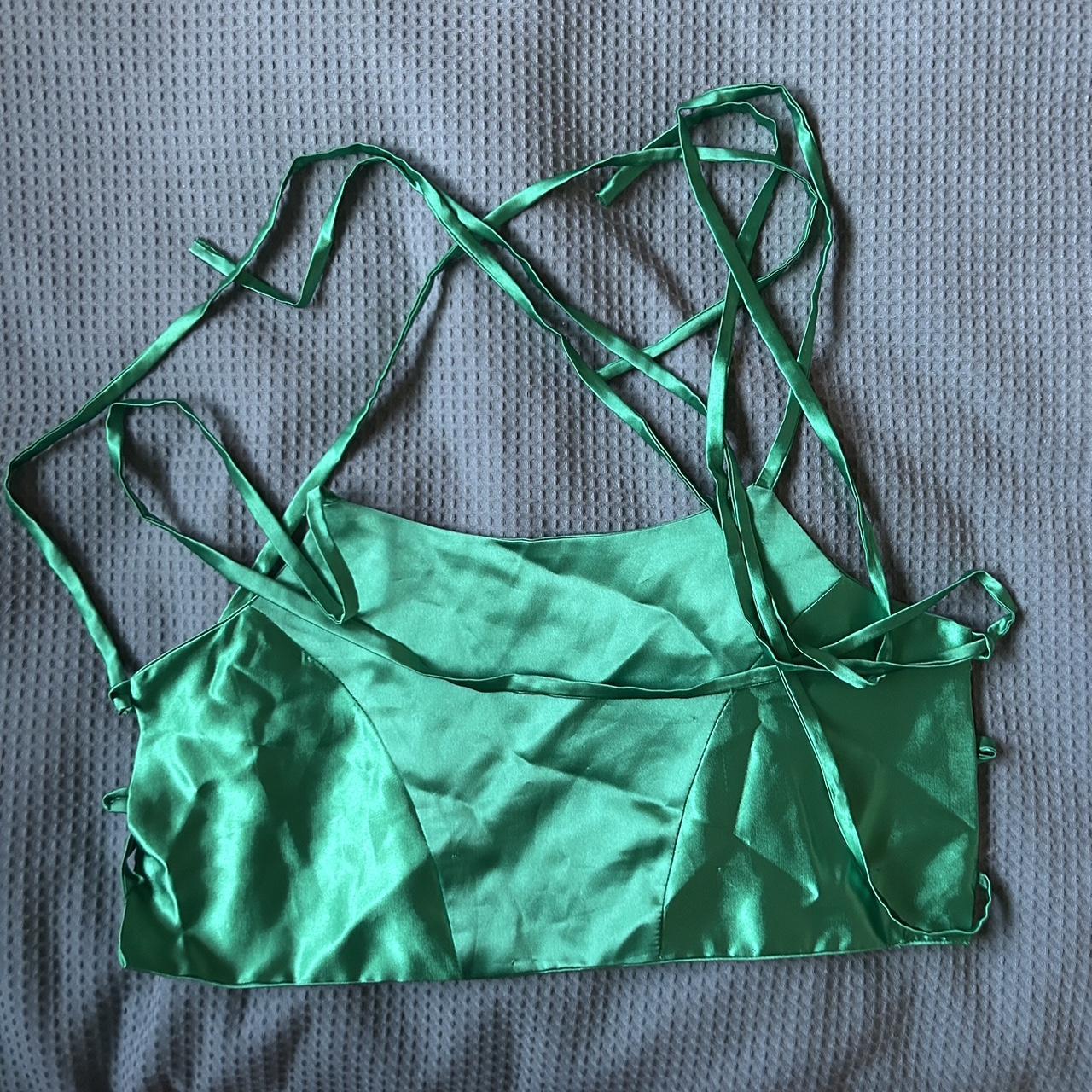 selling this green mr winston top - from an old mr... - Depop