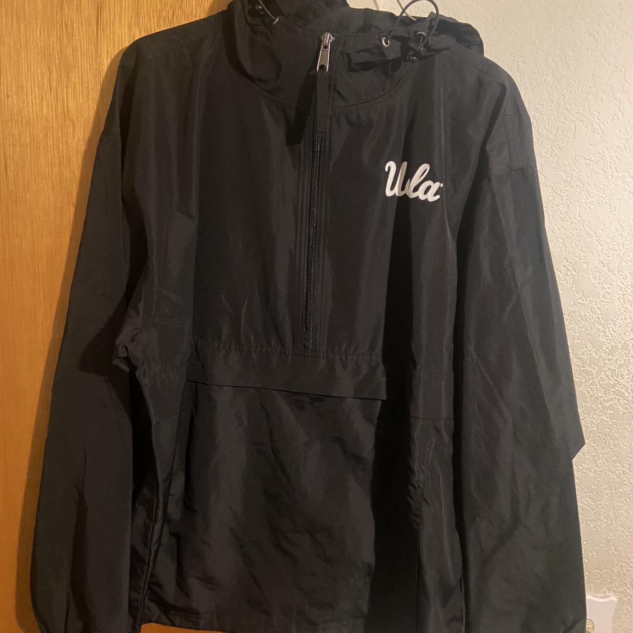 UCLA Champion Half Zip Windbreaker Black Size US