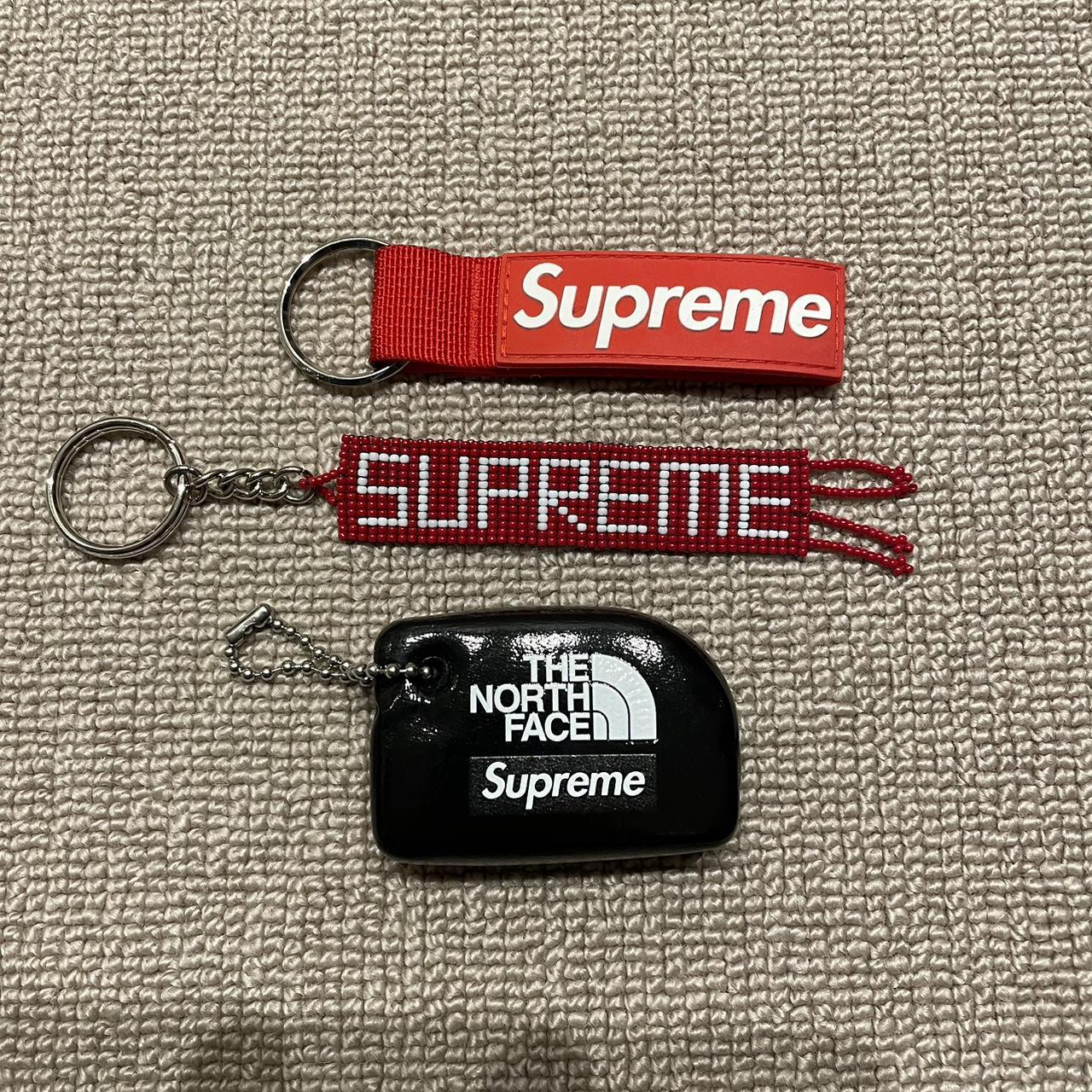 Supreme Keychains (x2) (top one in image no longer... - Depop