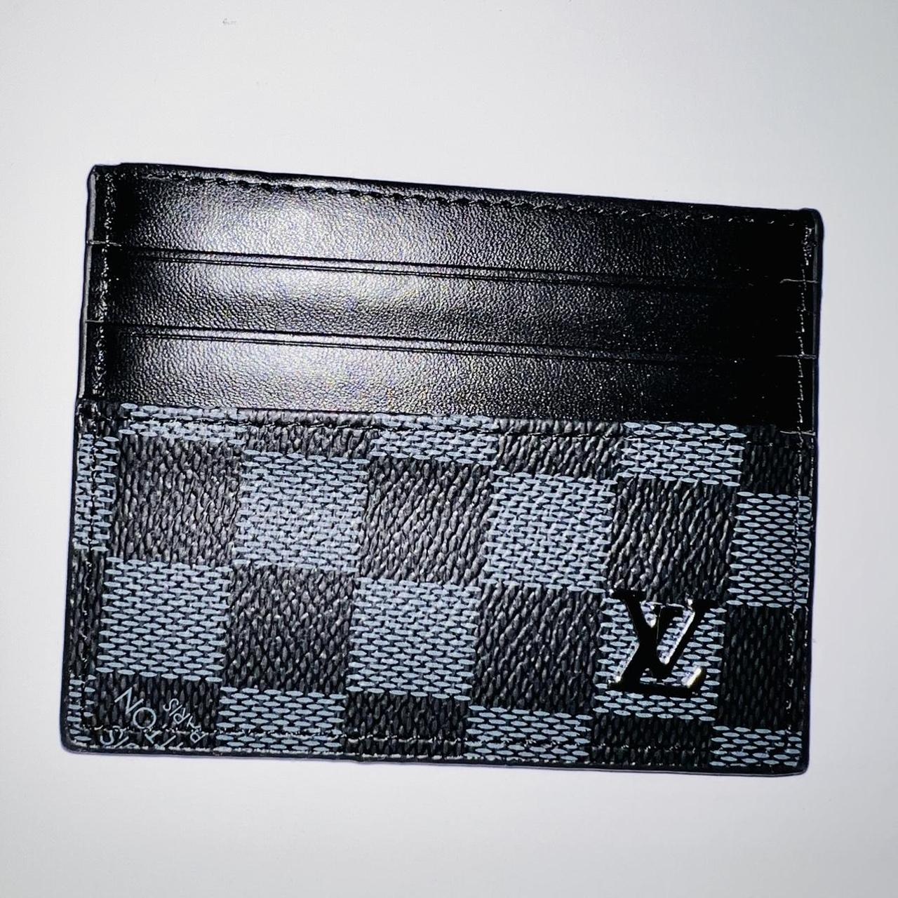 Louis Vuitton Black Damier Graphite Pattern Leather - Depop