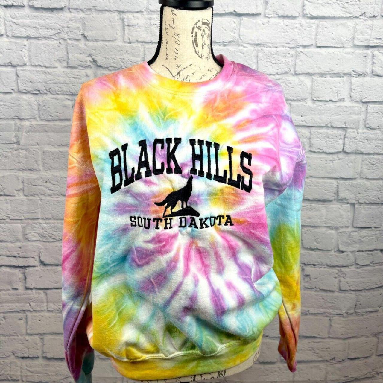 Black Hills South Dakota Crewneck Sweatshirt Tie Dye Depop