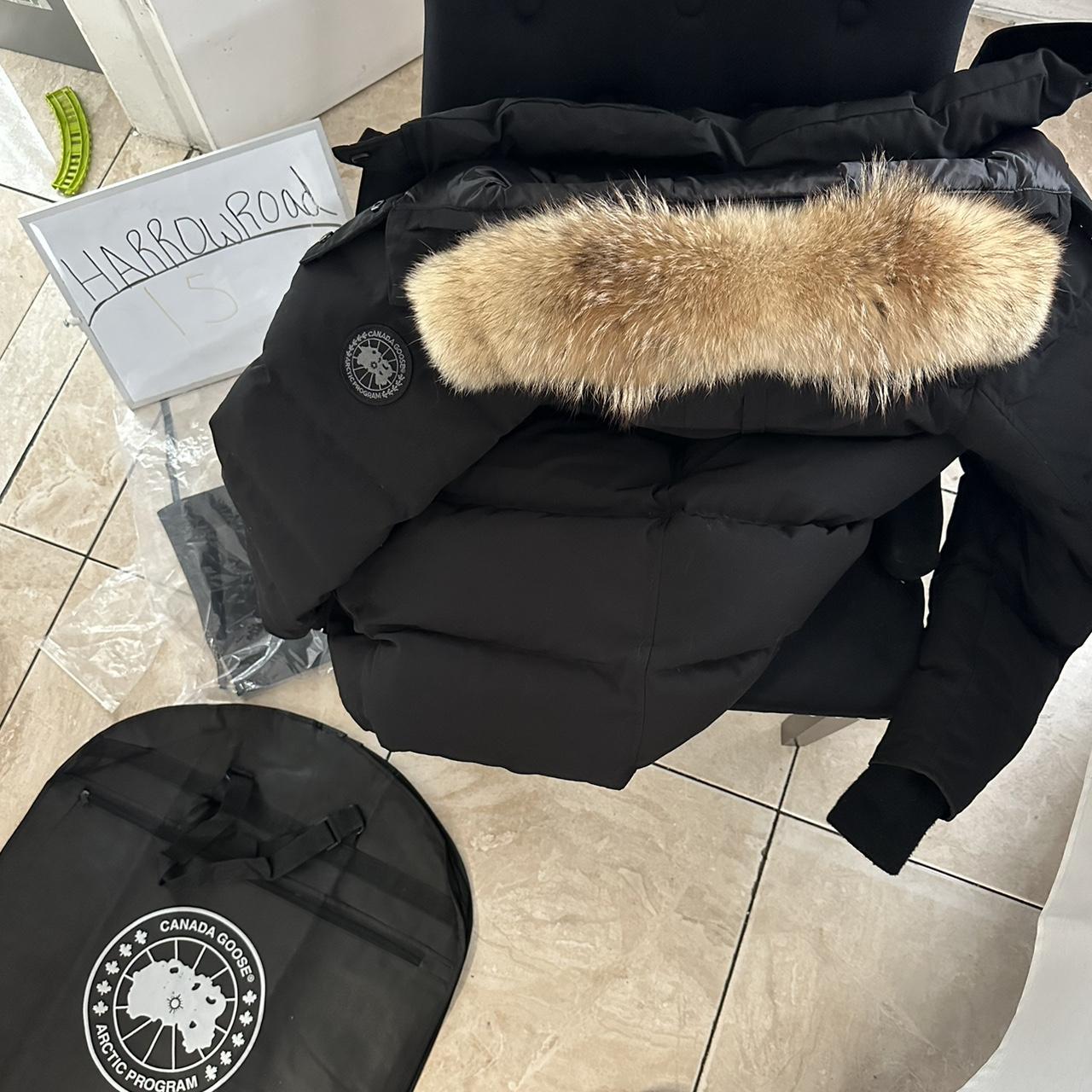 Canada goose Wyndham parka Black badge (Like new)... - Depop