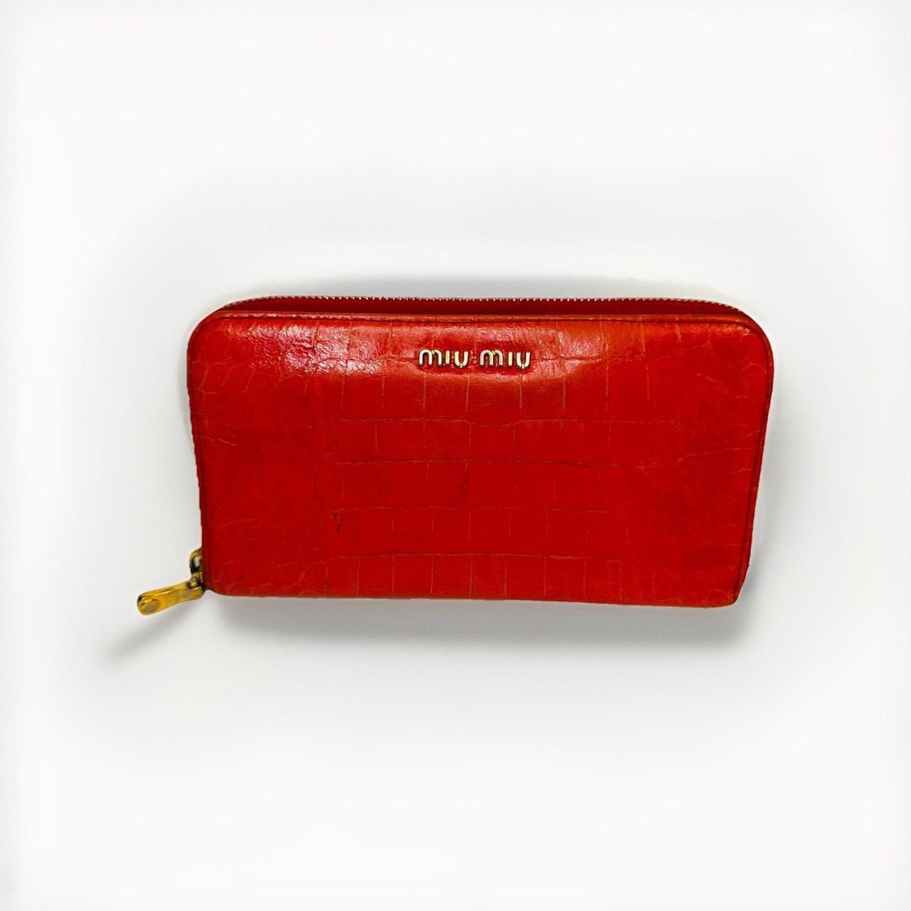 Miu Miu Women's Wallet - Red – AUTHENTIC MIU MIU … - image 1