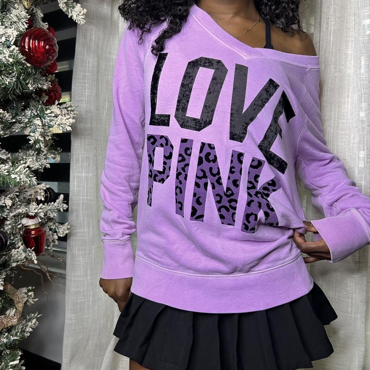 McBling Victoria’s Secret Pink purple off the... - Depop