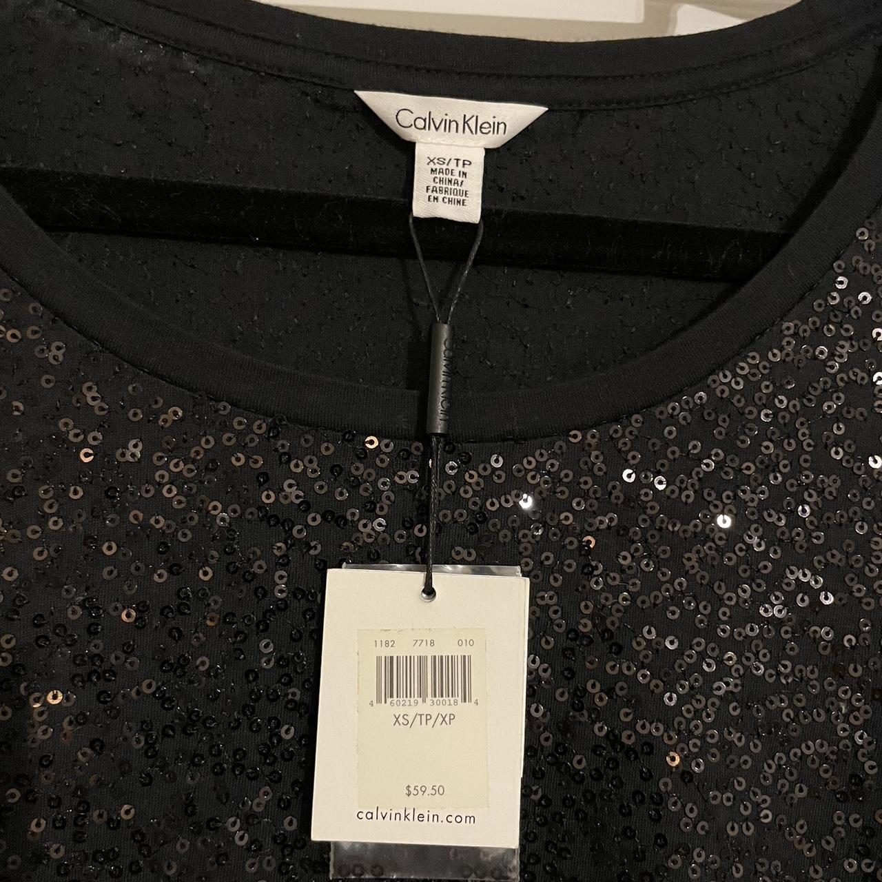 Calvin klein sequin top online