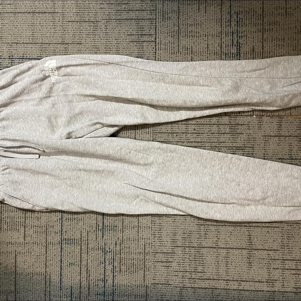 The North Face Women's Grey and White Joggers-tracksuits