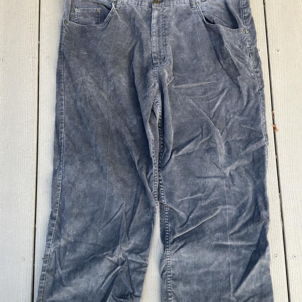 JNCO Men's Grey and White Jeans Depop