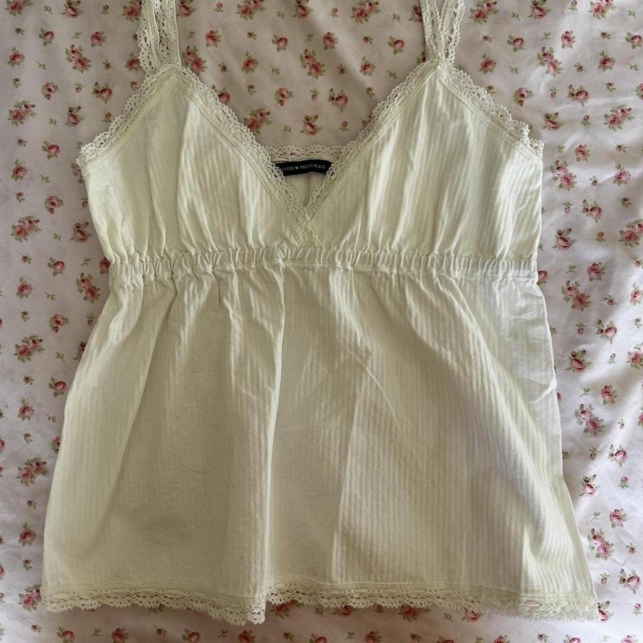 Brandy Melville Edith Tank Lace no flaws Depop