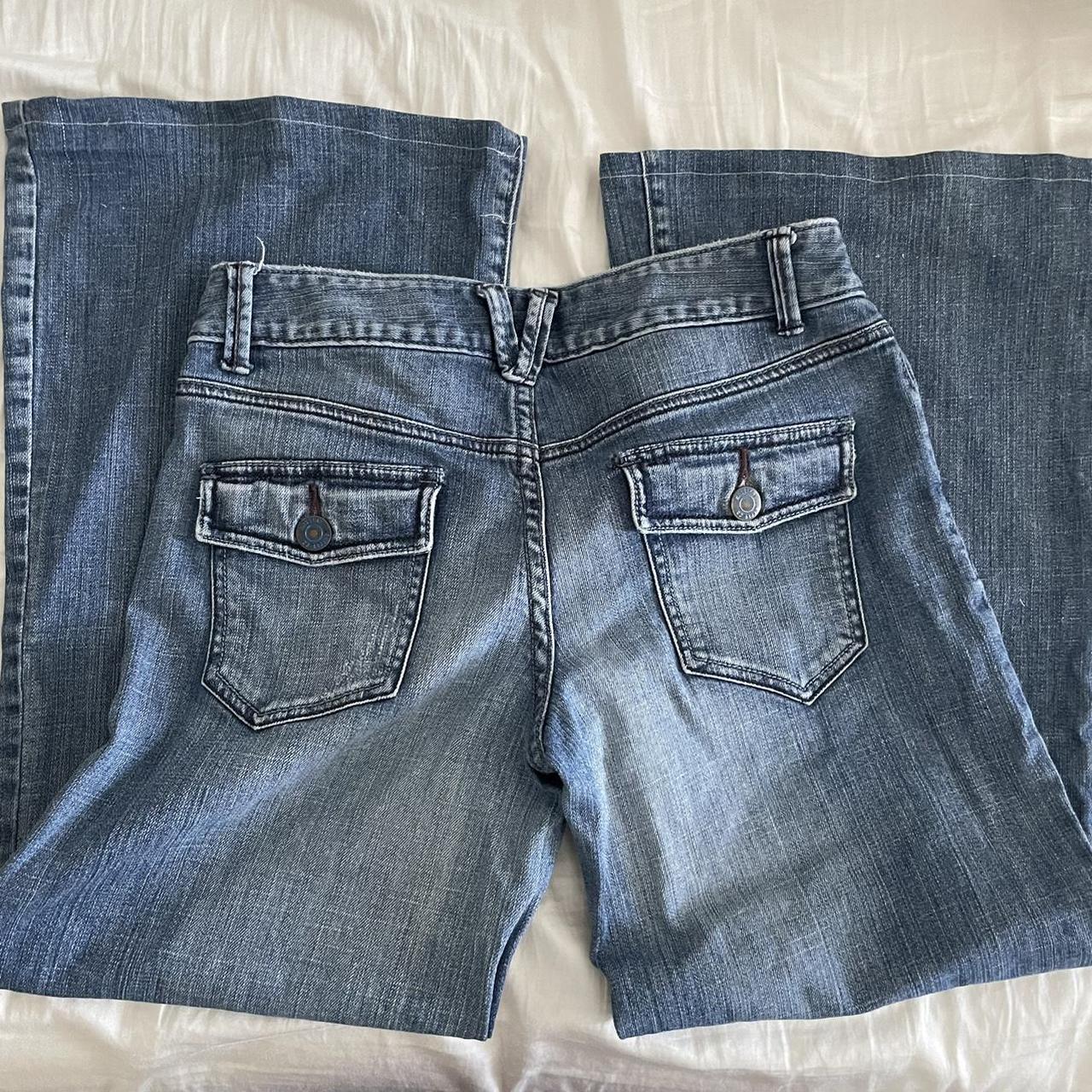 Vintage Mossimo Supply Company Flared Jeans Size 7... - Depop