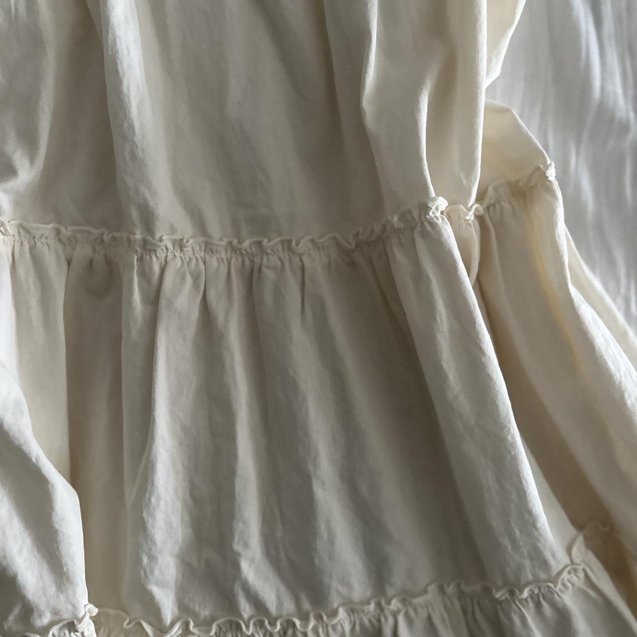 Brandy Melville cream Arianna Dress with eyelet... Depop