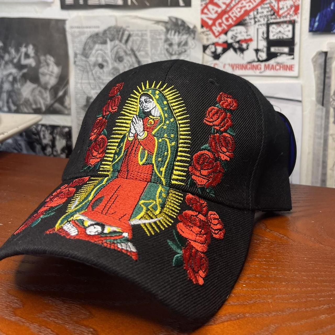 Embroidered Virgin Mary Cap Virgin de Guadalupe | Depop